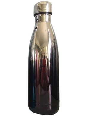 Therma Bottle 500ml Mirrored - Black/Silver